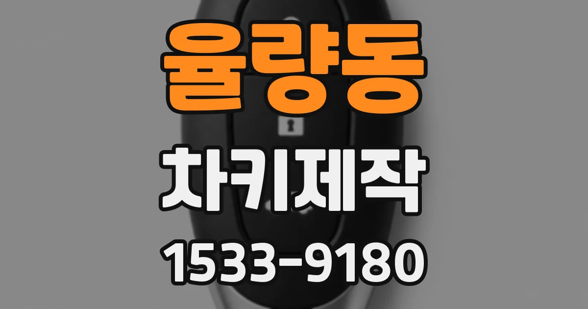 율량동 차키제작