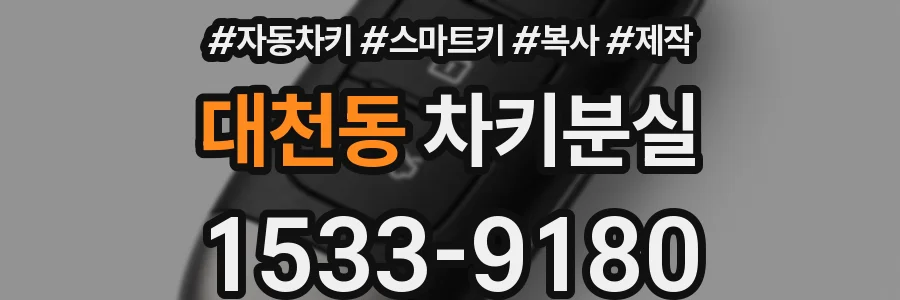 대천동 차키분실