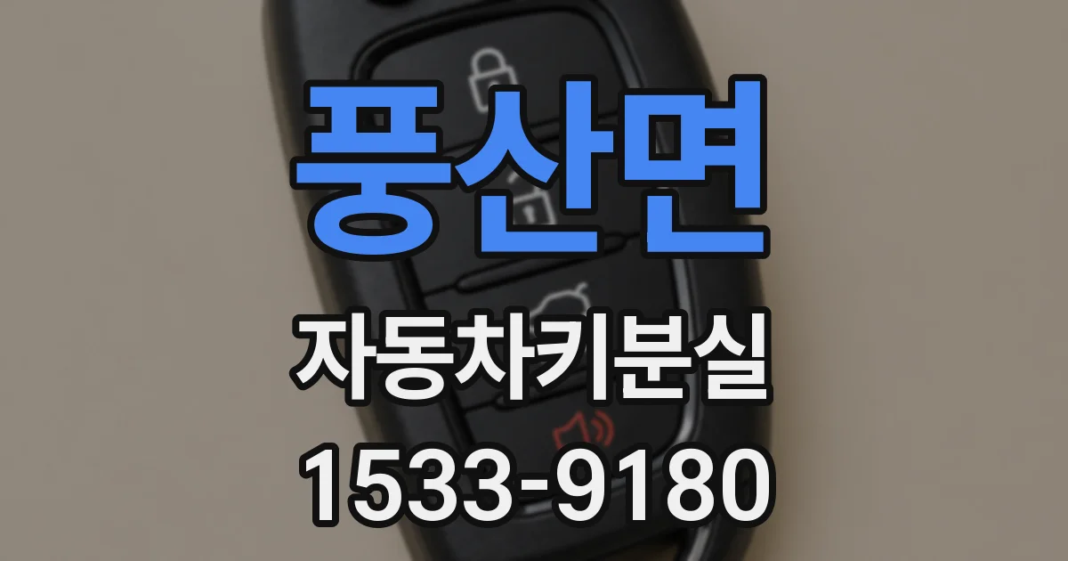 풍산면 자동차키분실