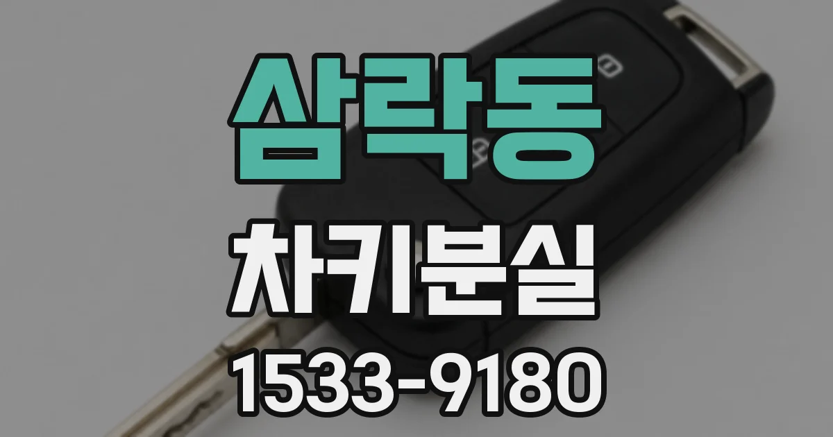 삼락동 차키분실