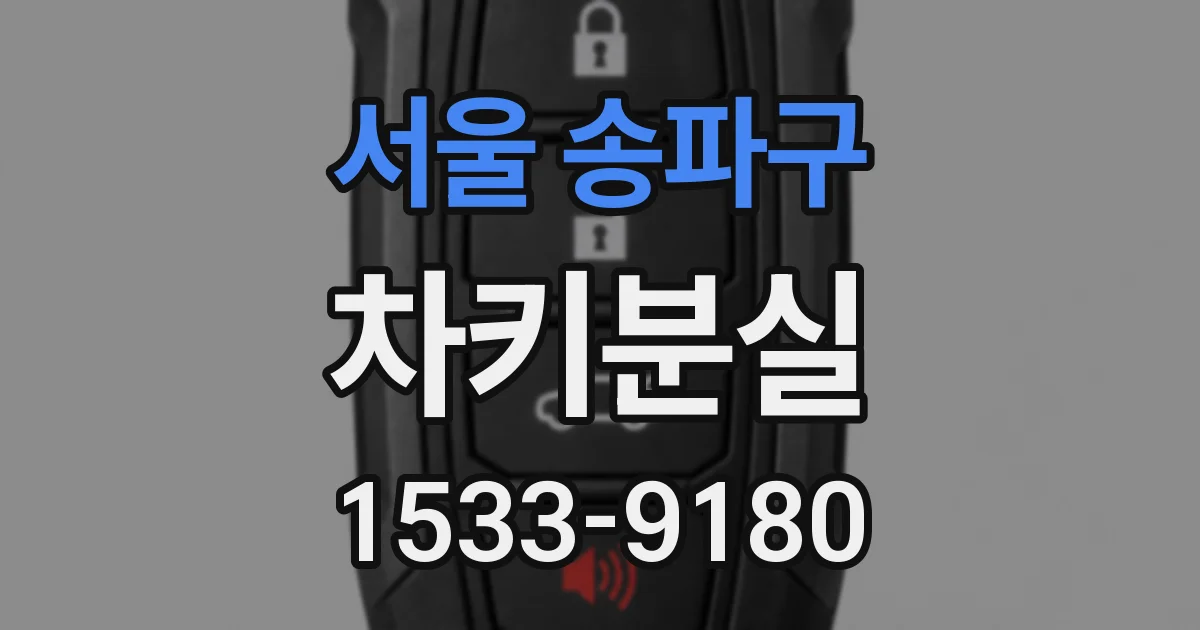 서울 송파구 차키분실
