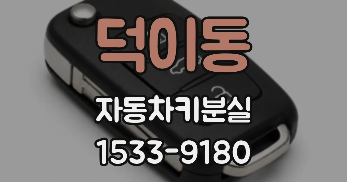 덕이동 자동차키분실
