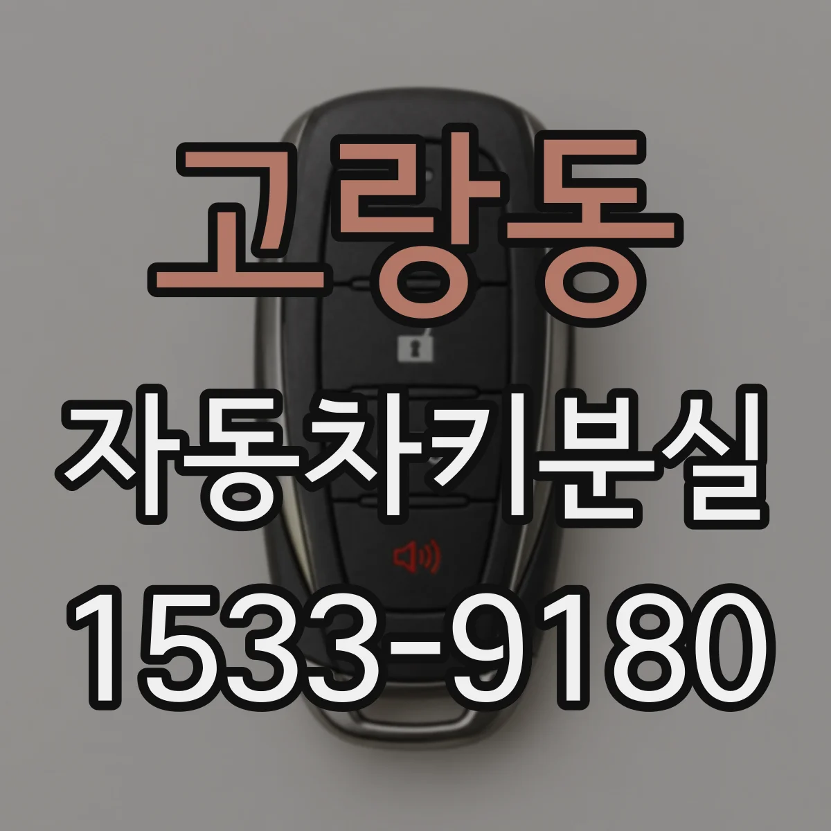 고랑동 자동차키분실