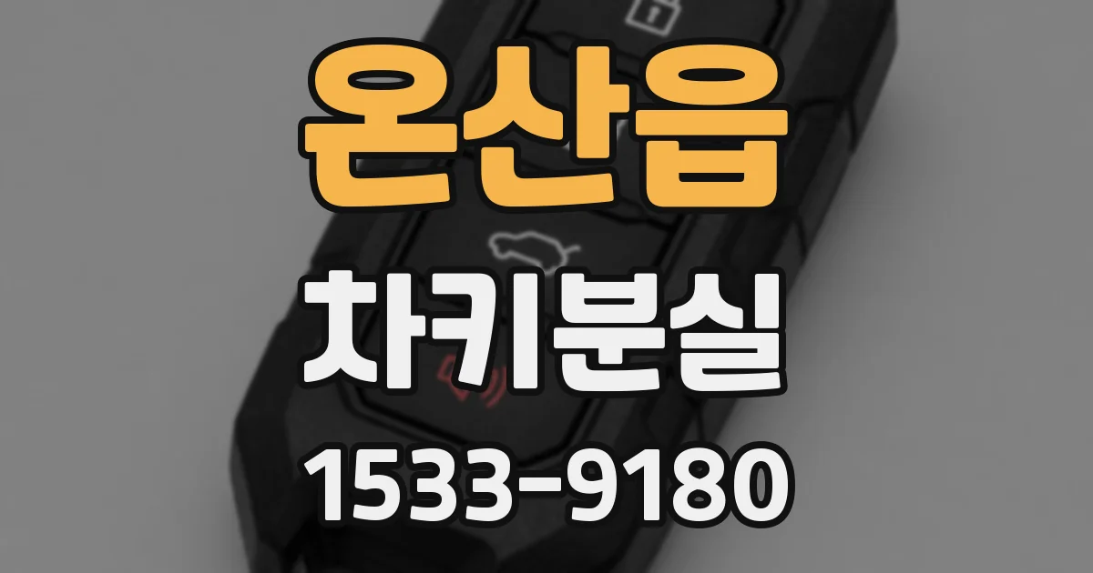 온산읍 차키분실