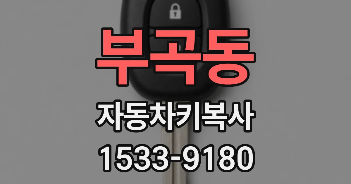 부곡동 자동차키복사