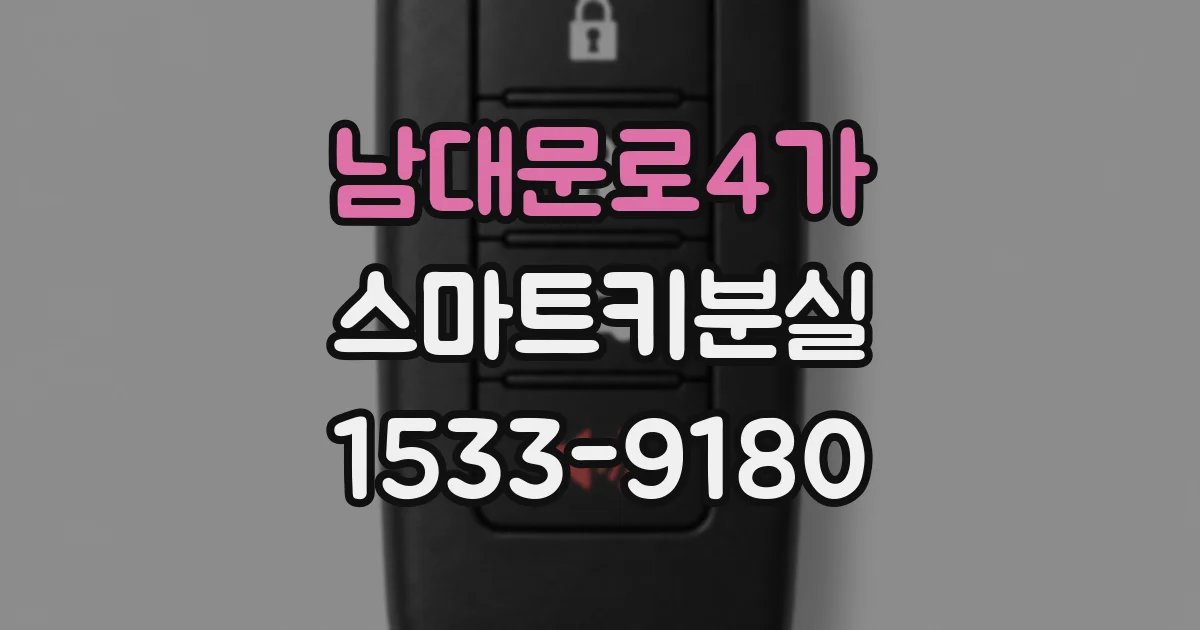 남대문로4가 스마트키분실