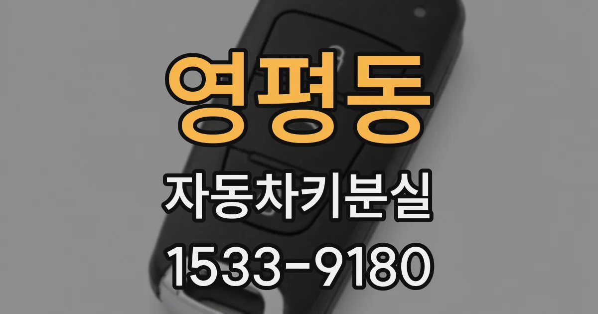 영평동 자동차키분실