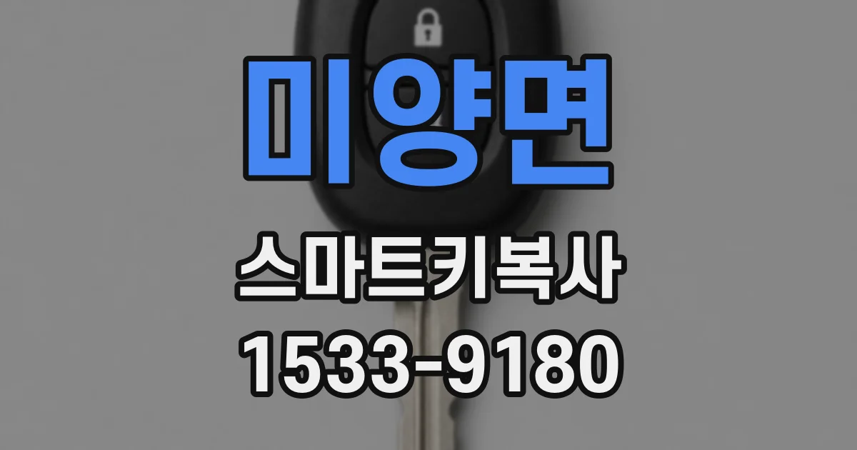 미양면 스마트키복사