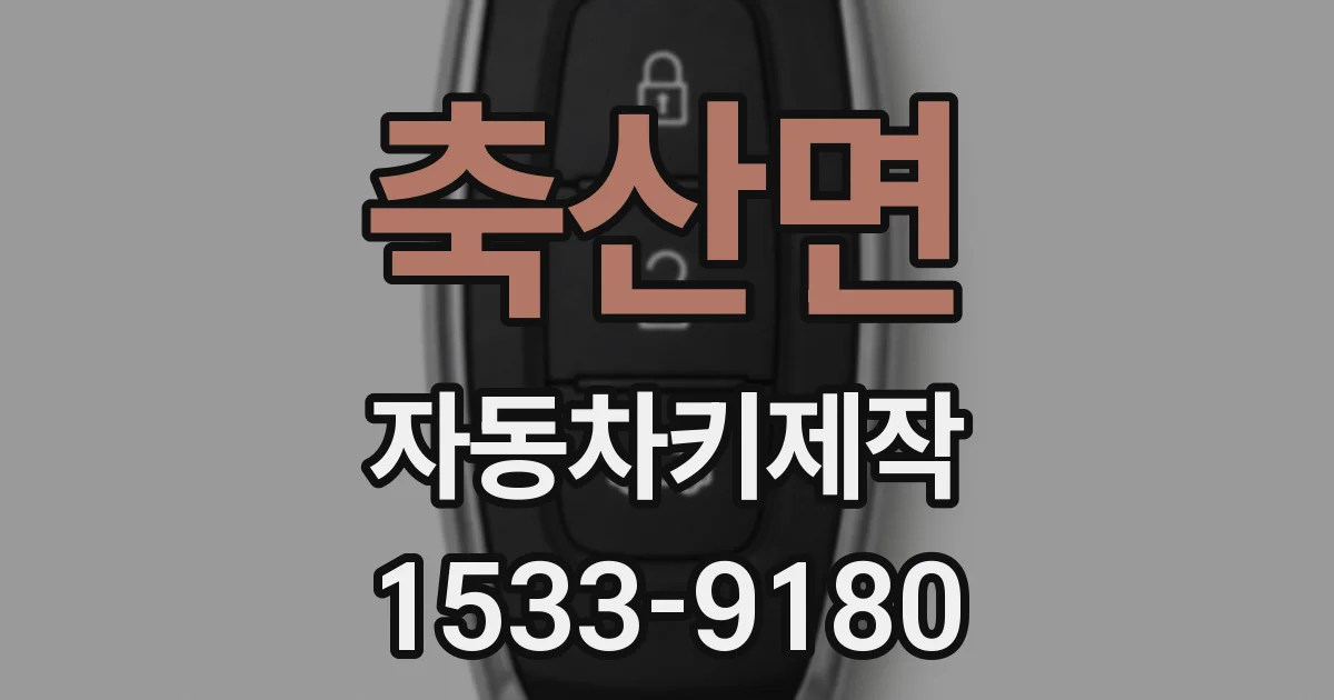 축산면 자동차키제작