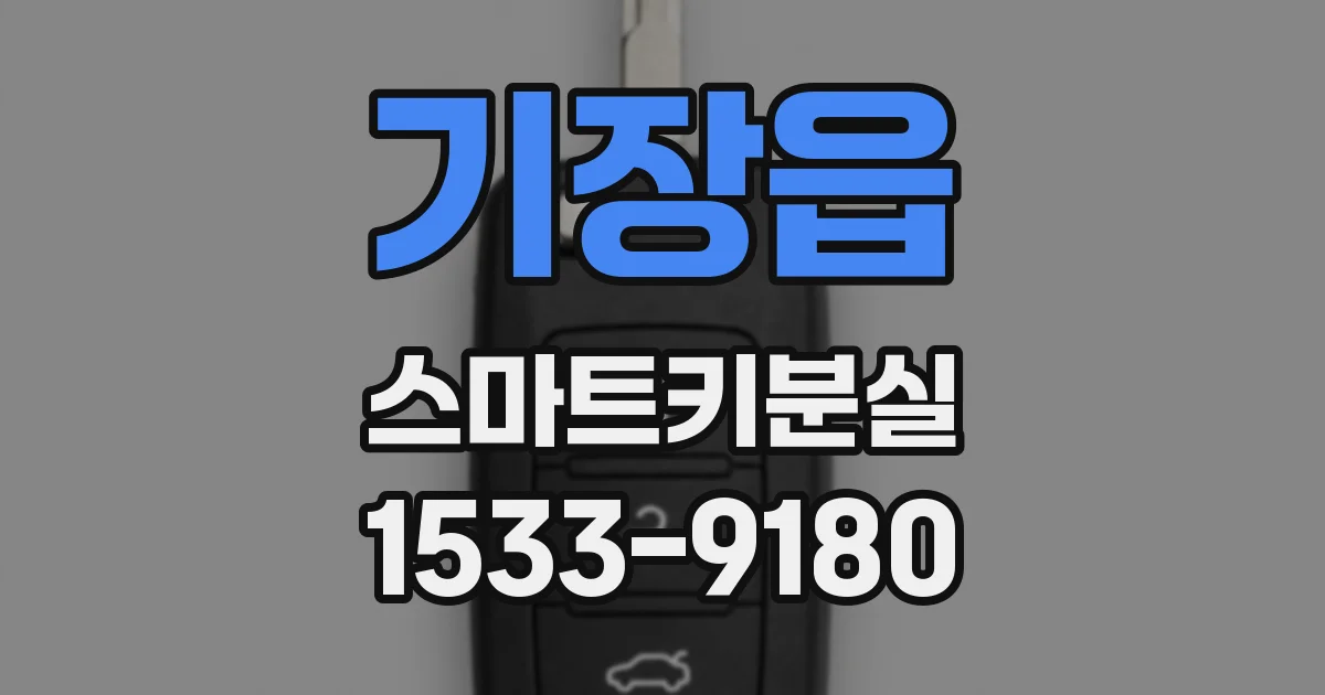 기장읍 스마트키분실