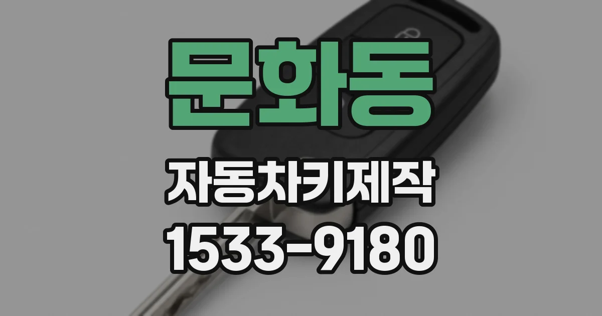 문화동 자동차키제작