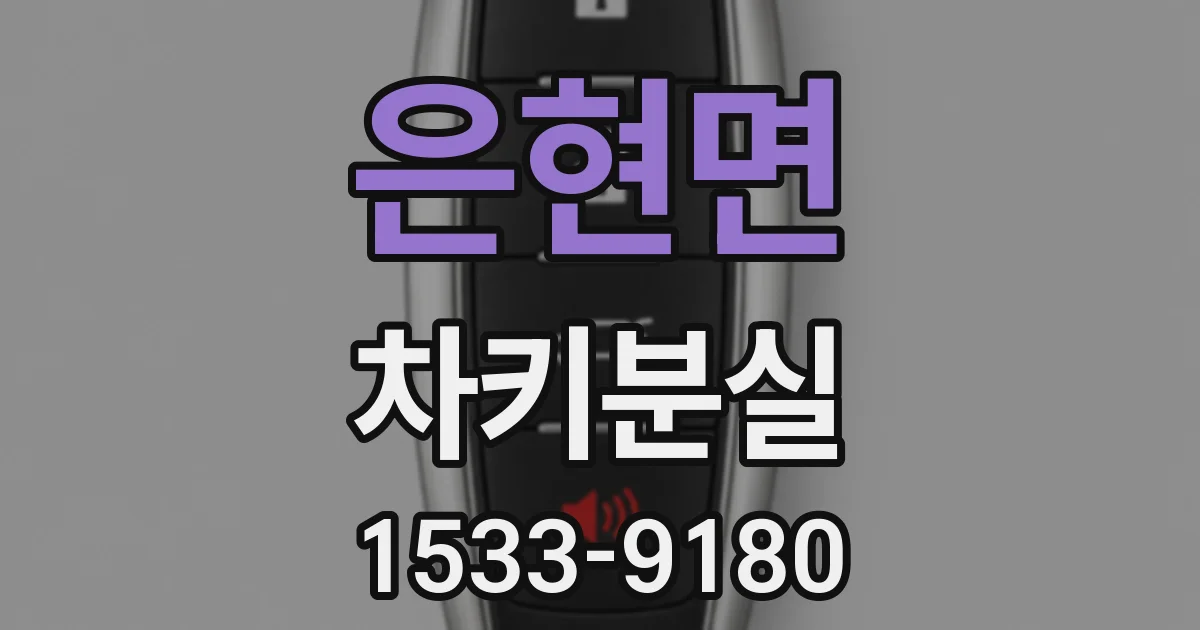 은현면 차키분실