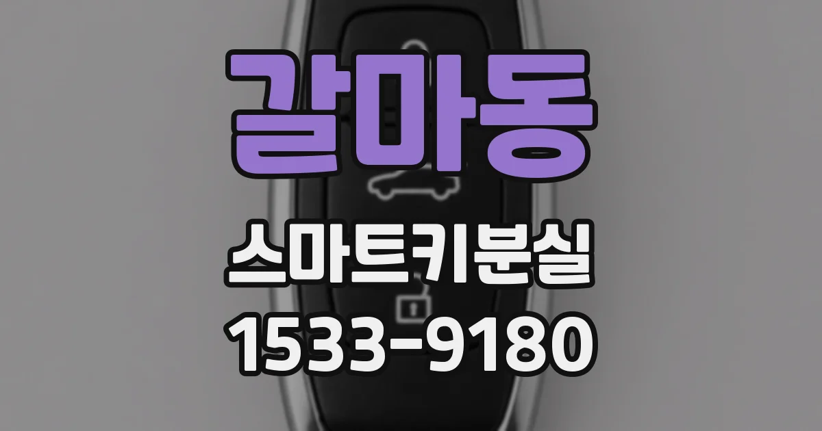 갈마동 스마트키분실