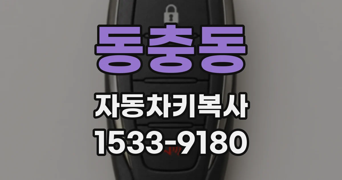 동충동 자동차키복사