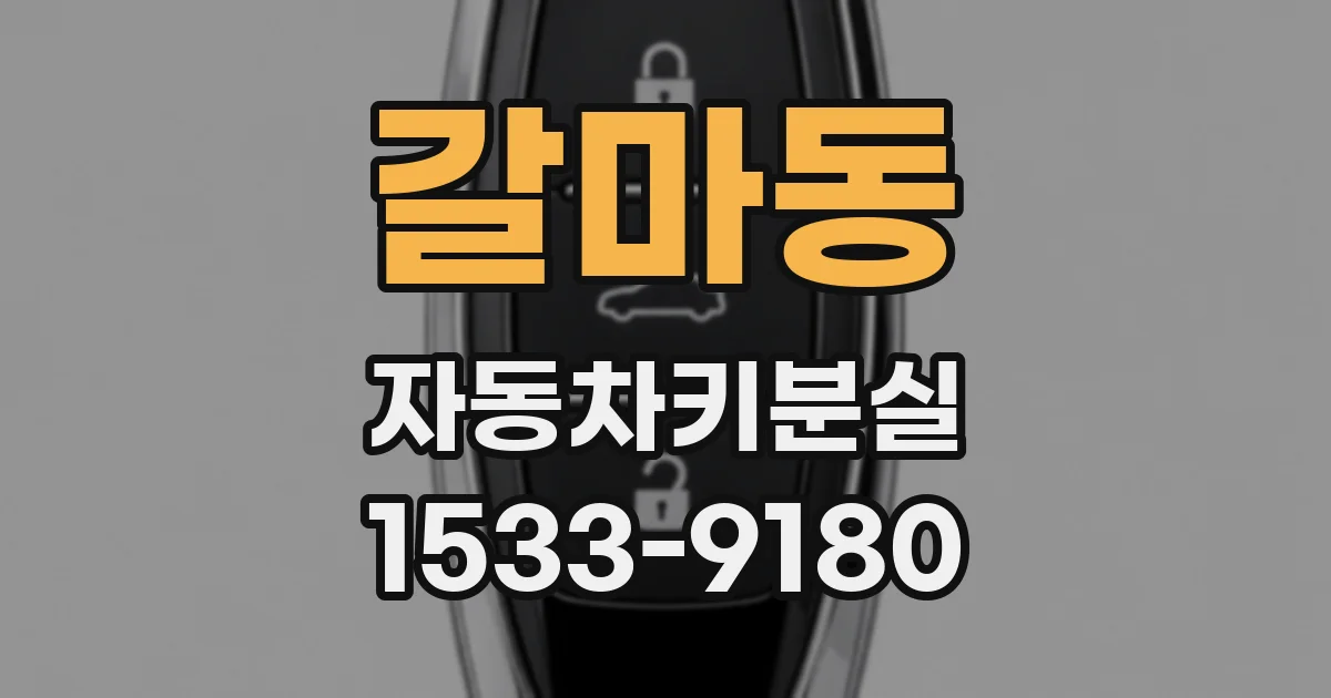 갈마동 자동차키분실