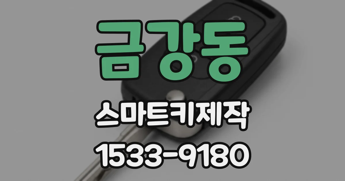 금강동 스마트키제작