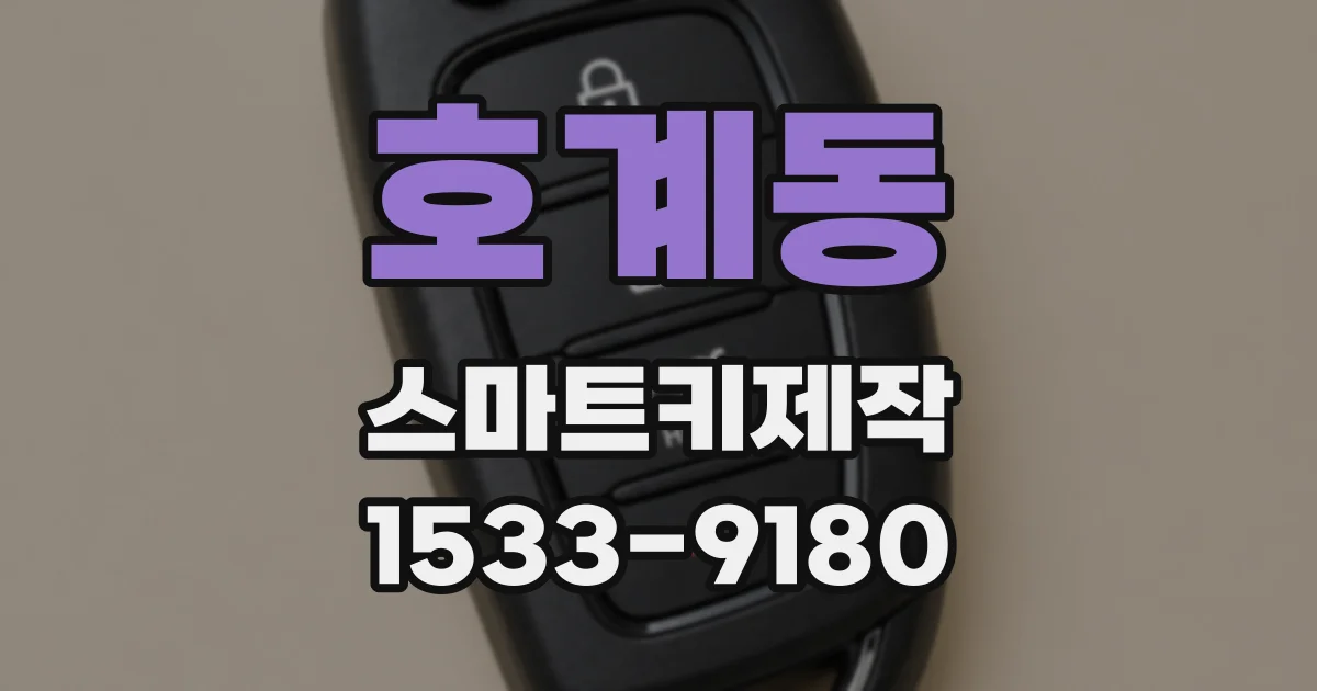 호계동 스마트키제작