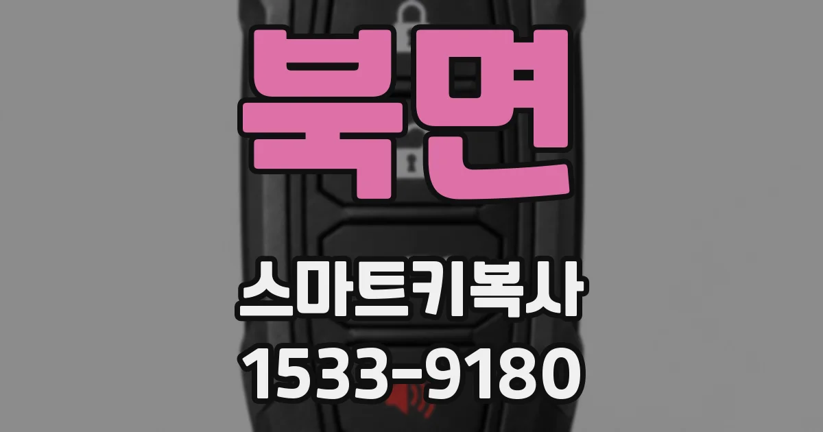 북면 스마트키복사