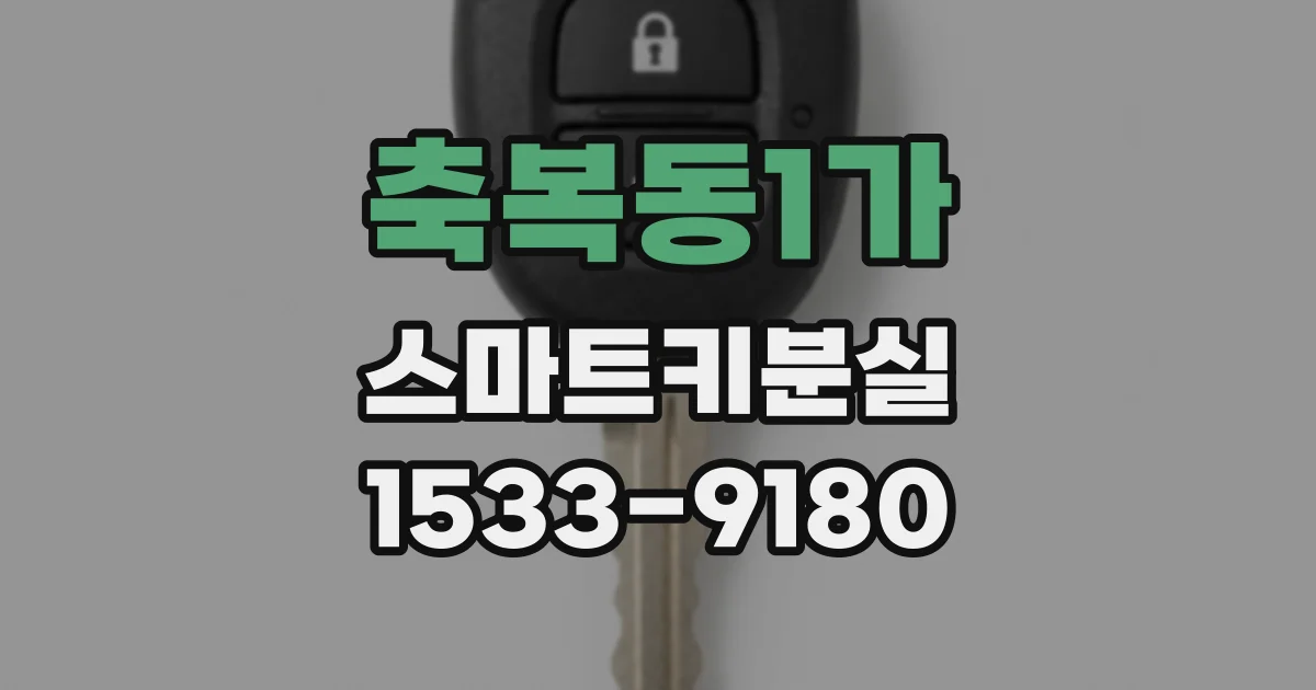 축복동1가 스마트키분실