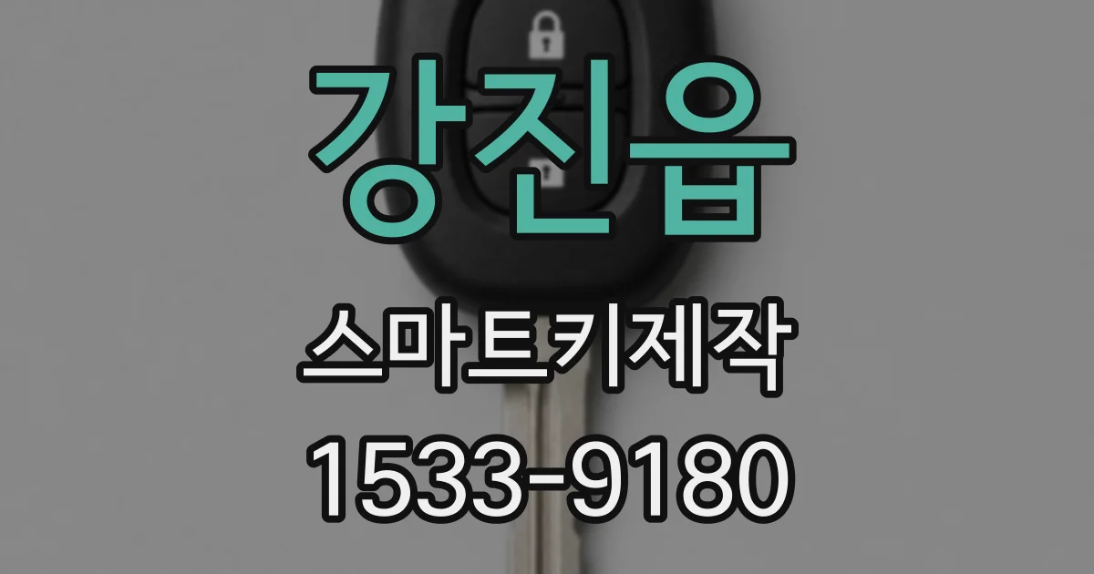 강진읍 스마트키제작