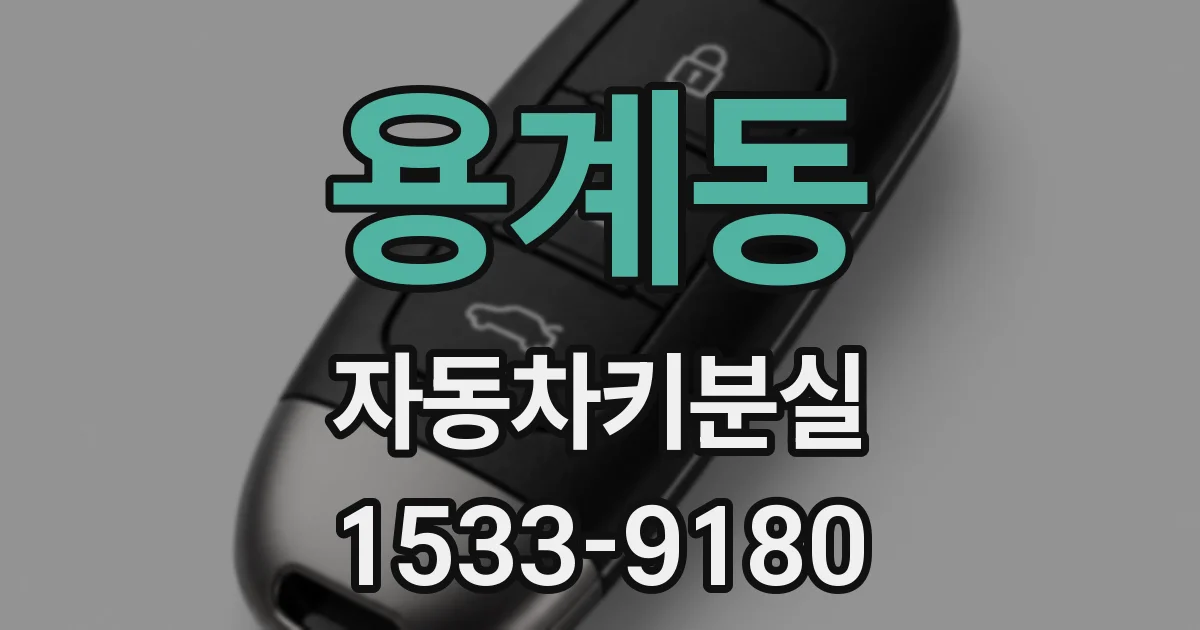 용계동 자동차키분실