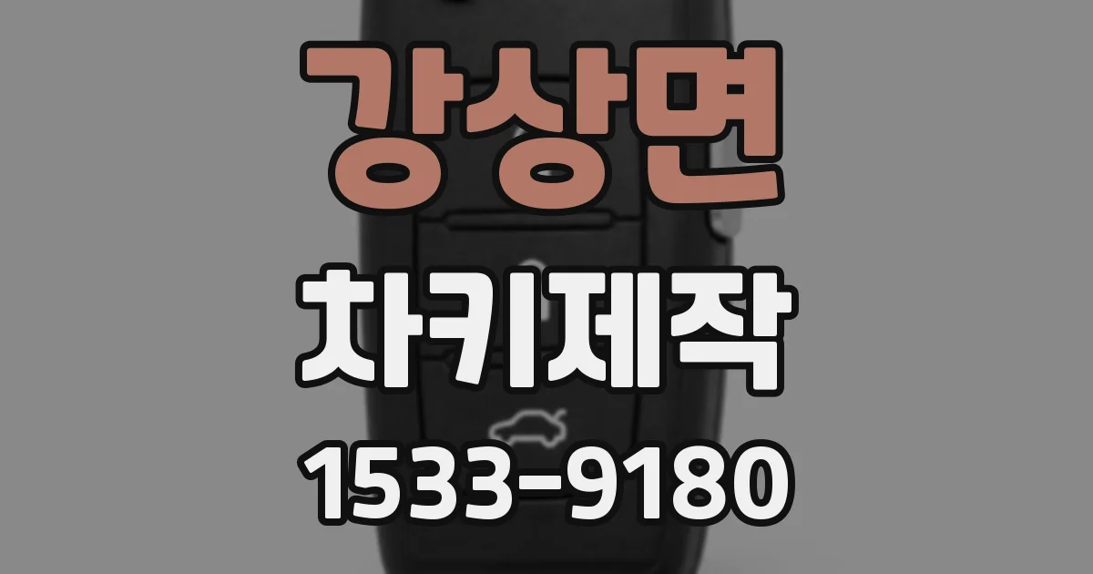 강상면 차키제작