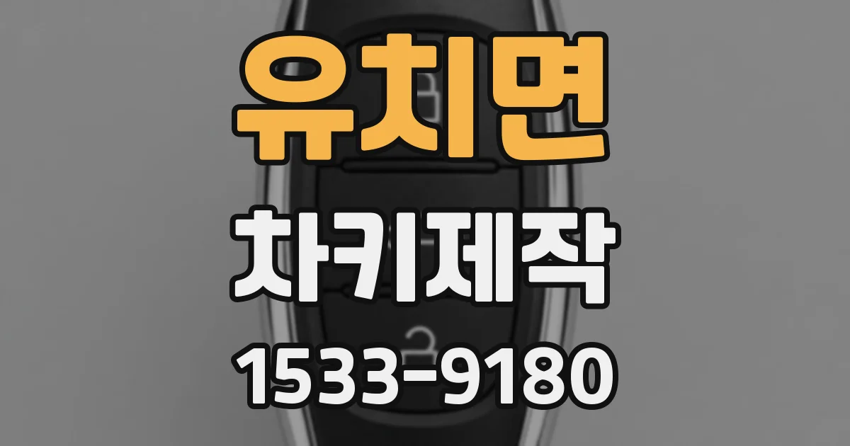 유치면 차키제작