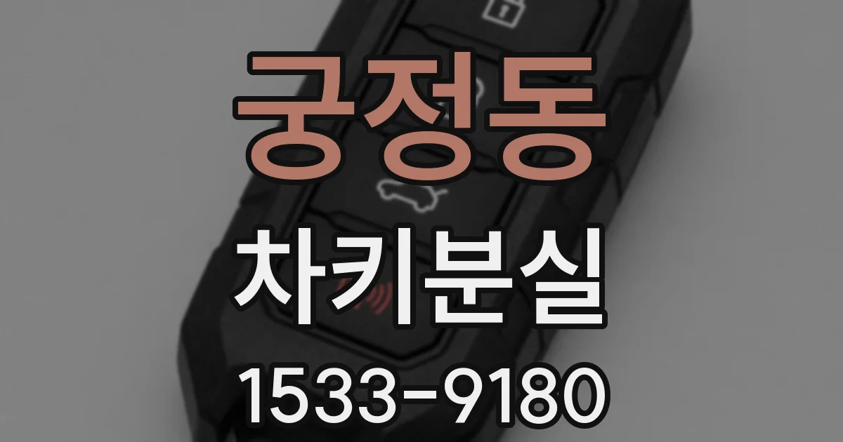 궁정동 차키분실