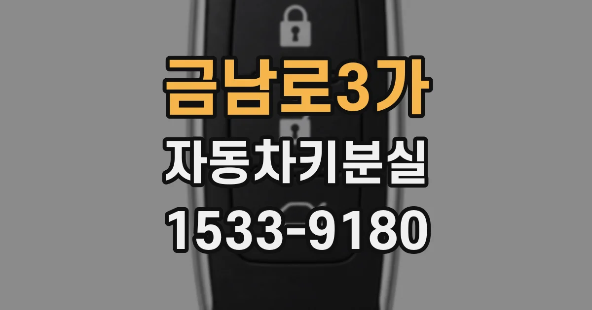 금남로3가 자동차키분실