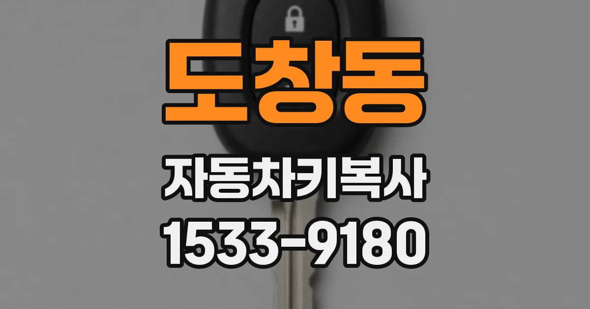 도창동 자동차키복사