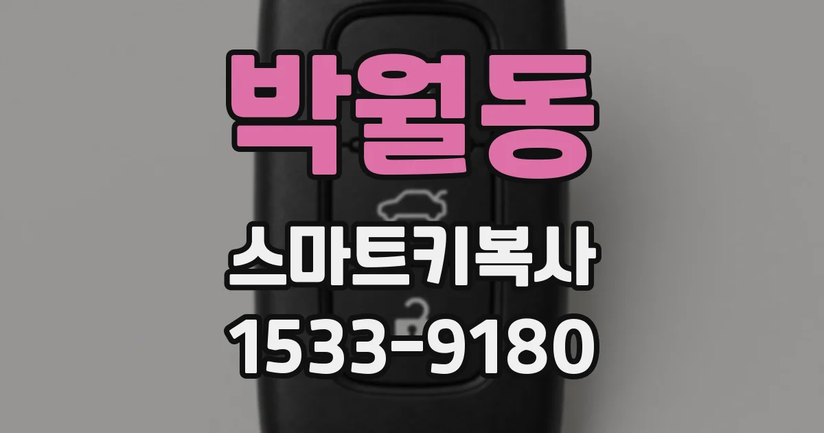 박월동 스마트키복사