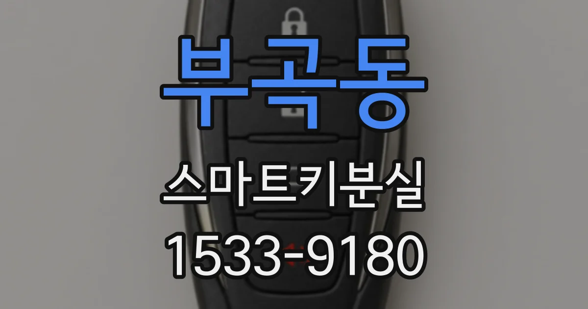 부곡동 스마트키분실