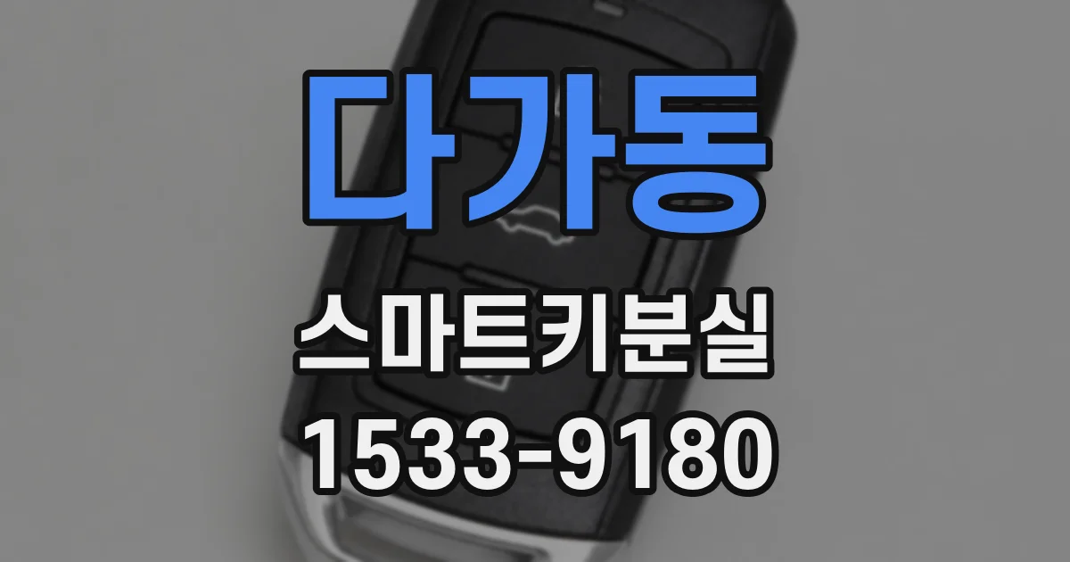 다가동 스마트키분실