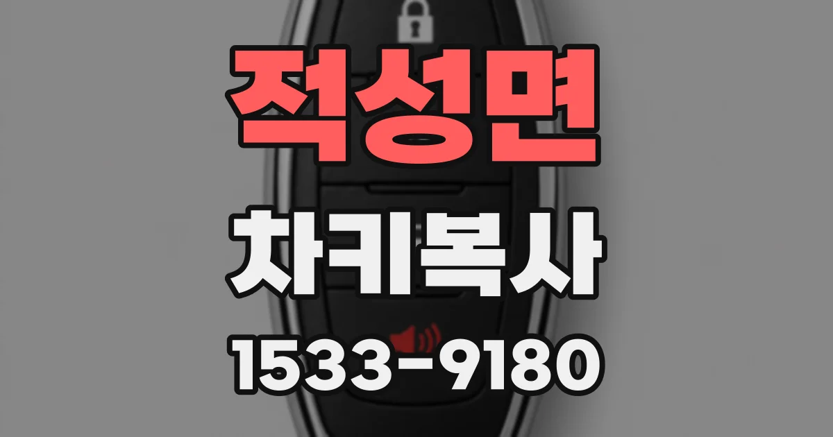 적성면 차키복사