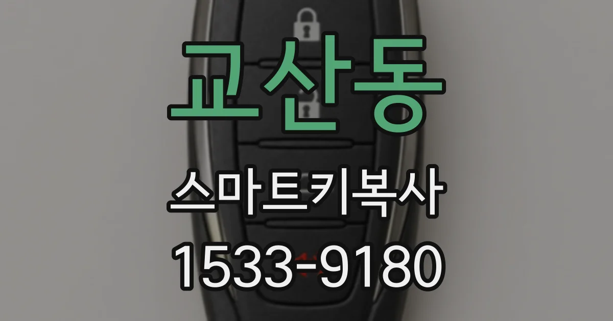 교산동 스마트키복사
