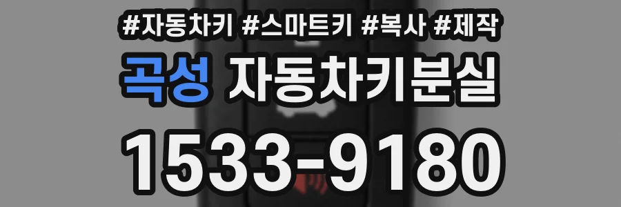 곡성 자동차키분실