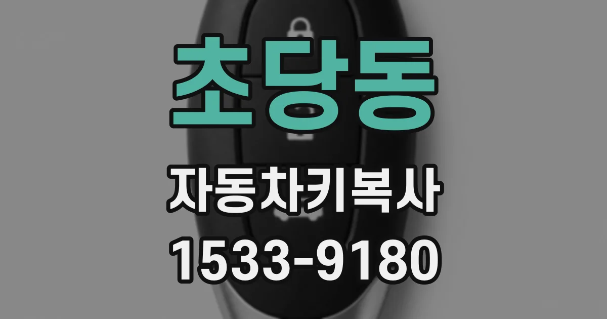 초당동 자동차키복사