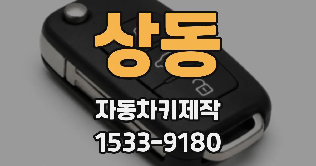 상동 자동차키제작