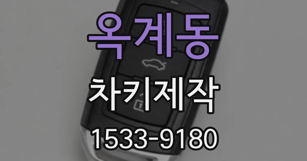 옥계동 차키제작