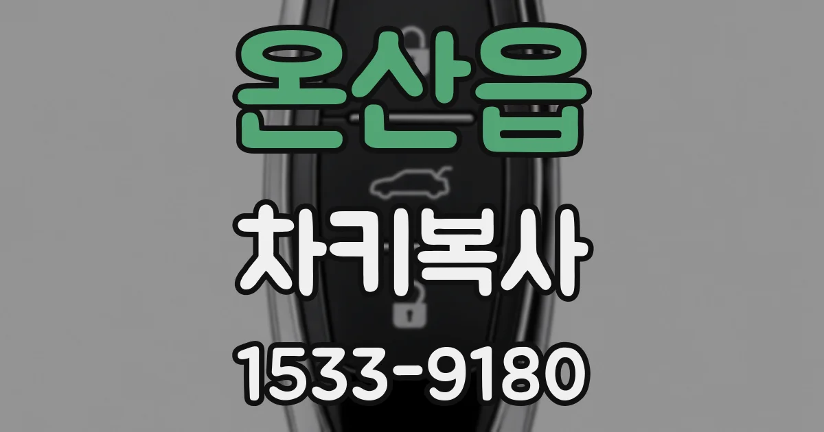 온산읍 차키복사