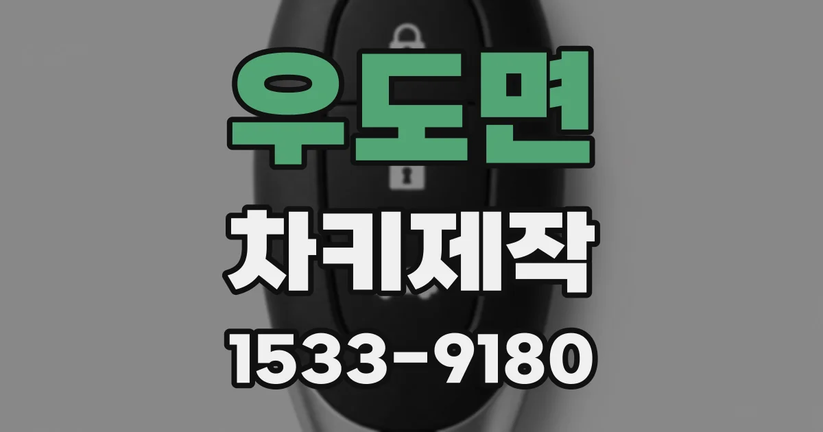 우도면 차키제작