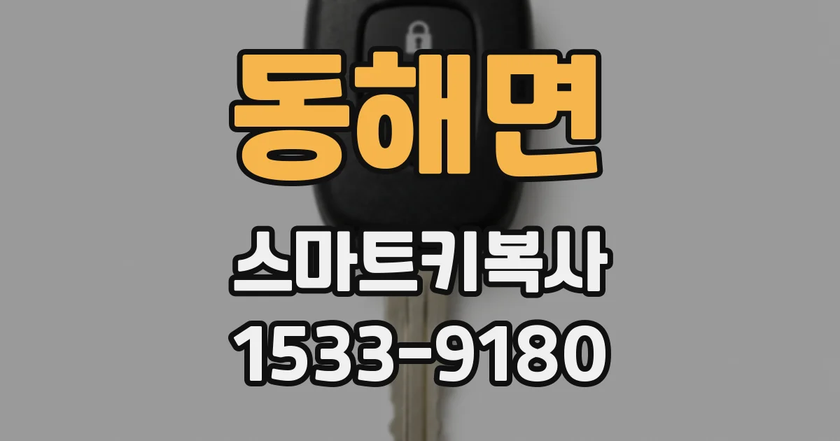 동해면 스마트키복사