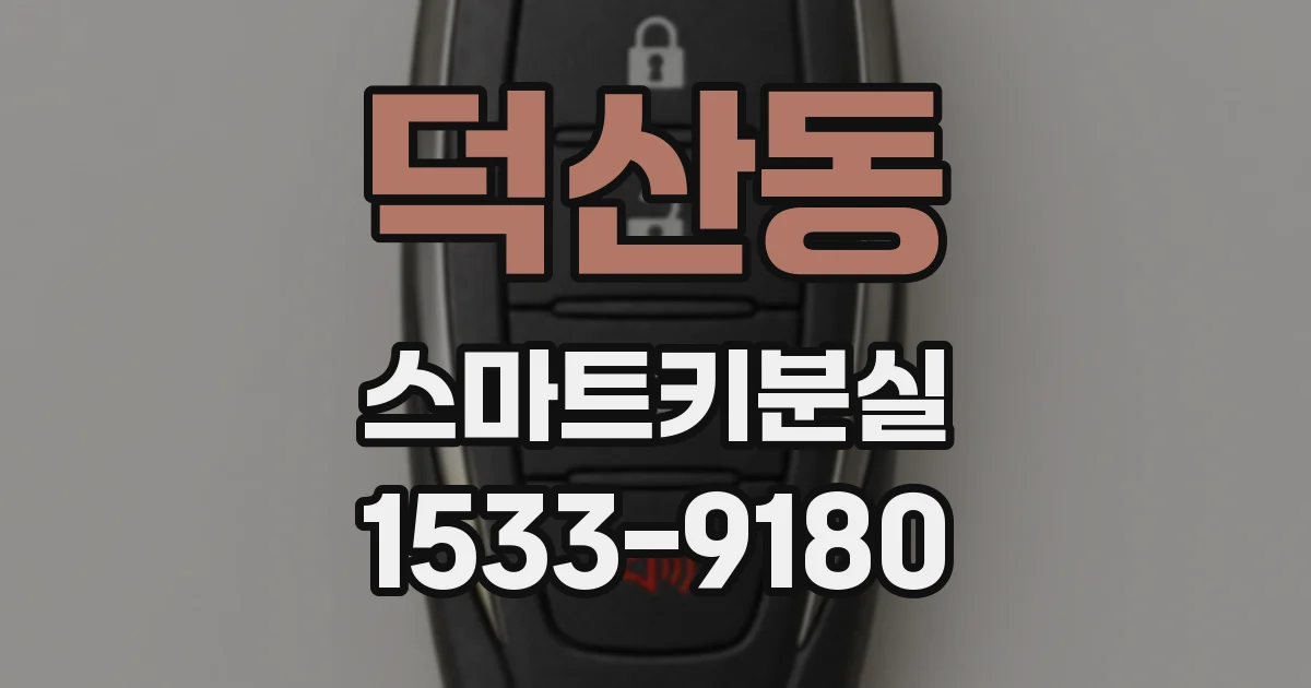 덕산동 스마트키분실