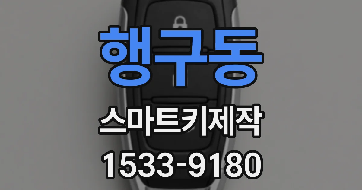 행구동 스마트키제작