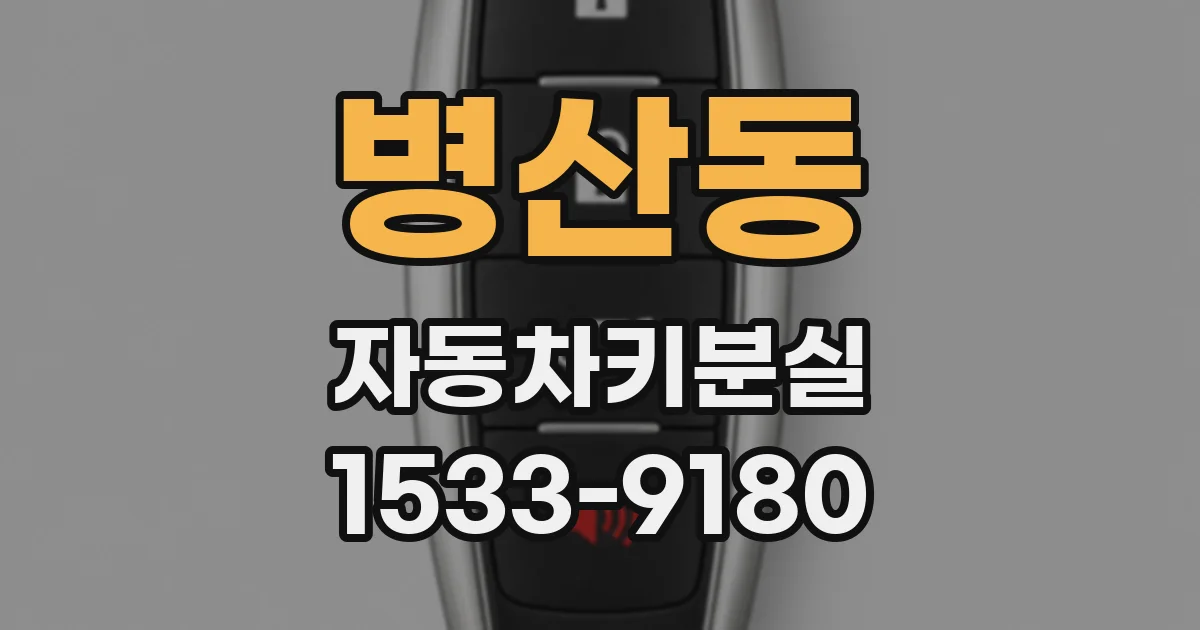 병산동 자동차키분실