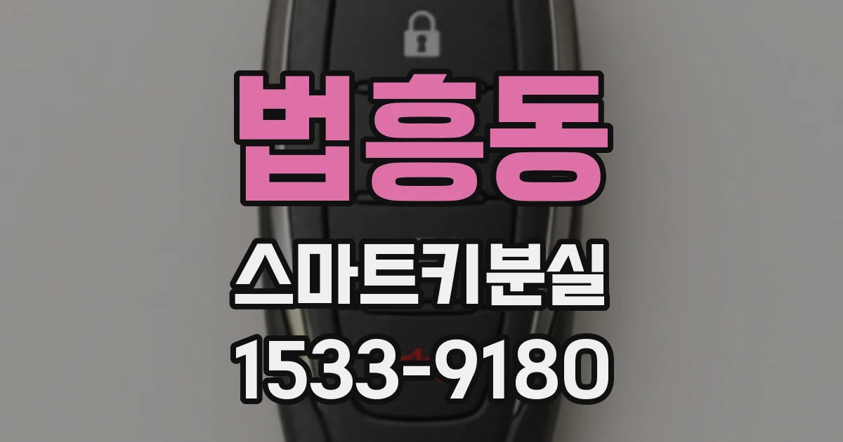 법흥동 스마트키분실