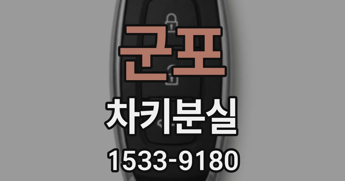 군포 차키분실