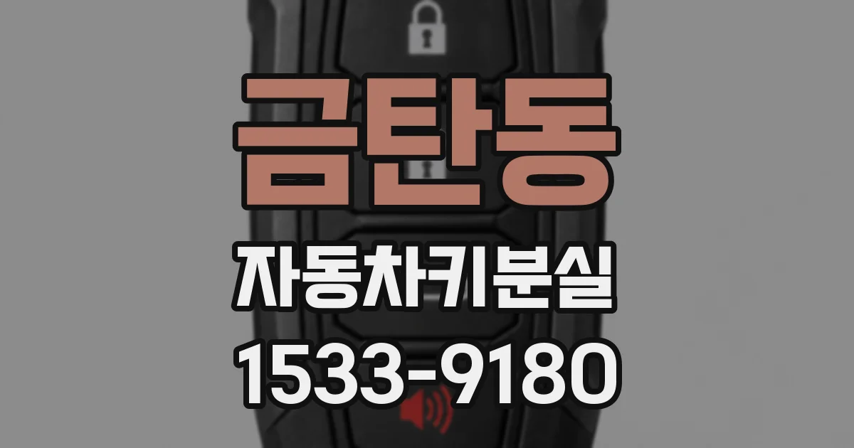 금탄동 자동차키분실
