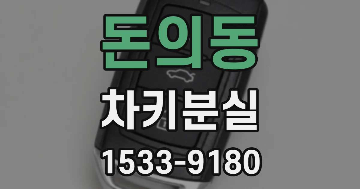 돈의동 차키분실