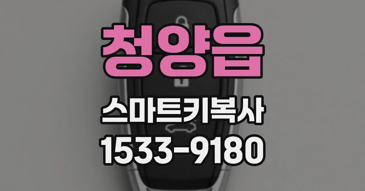 청양읍 스마트키복사